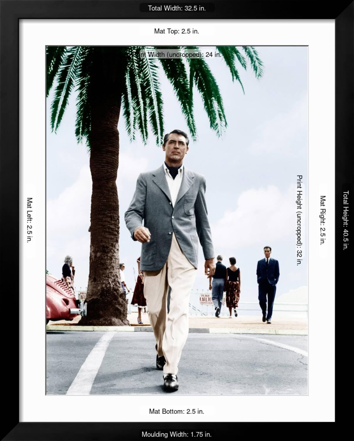 Amazon.com: ART.COM Wall Photo TO CATCH A THIEF, Cary Grant, 1955